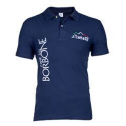 Polo bleu manche courte Borbone
