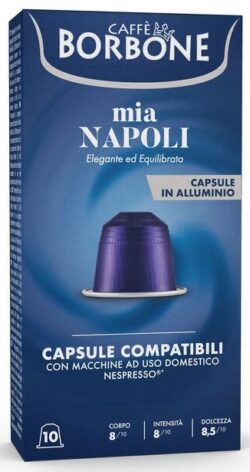 BORBONE 10x CAPSULES COMPATIBLES RESPRESSO mia NAPOLI
