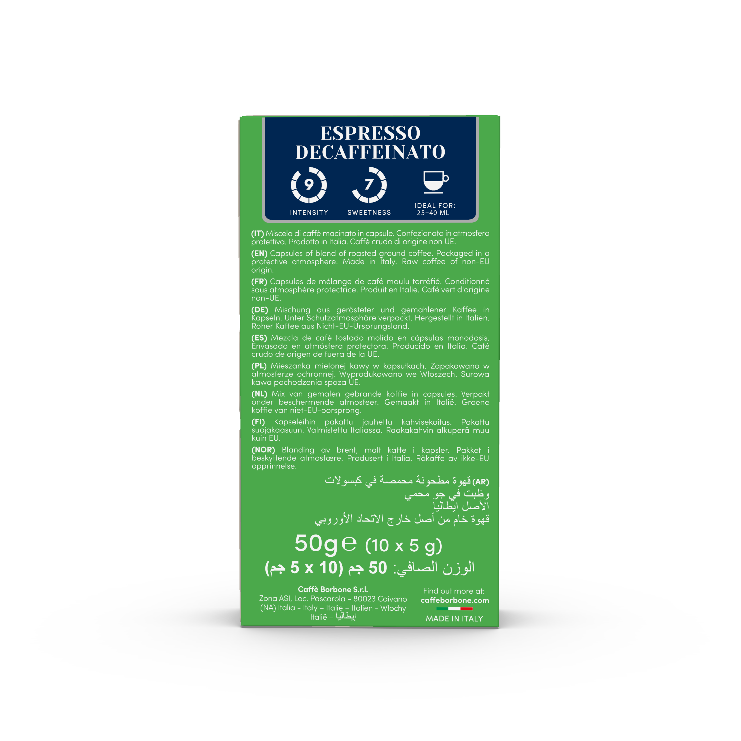 BORBONE 10x CAPSULES COMPATIBLES RESPRESSO DECAFEINE – Image 5